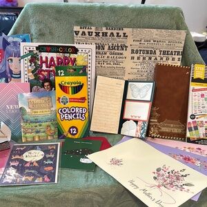 Colorful Stationery and Art Supplies Set